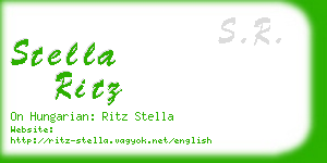 stella ritz business card
